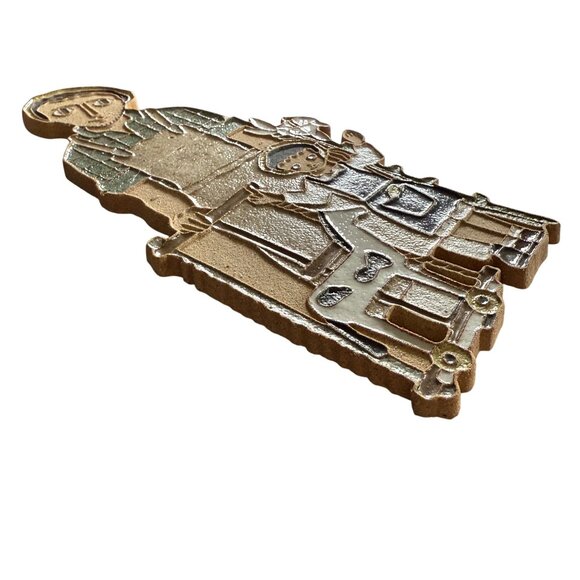 St Andrew's Abbey St Joseph the Carpenter Religious Wall Plaque Handmade Ceramic - Picture 2 of 9